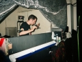 Selecting tunes at the Spectrum Party, Tokyo, May 1998 - was about to put on 'Feel The Universe' at this point...